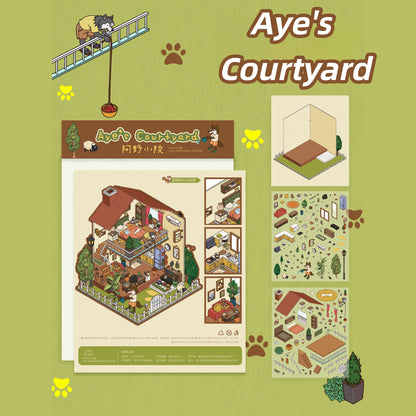 Leisure Life 3D Sticker | 2 Cute Miniature Scenes