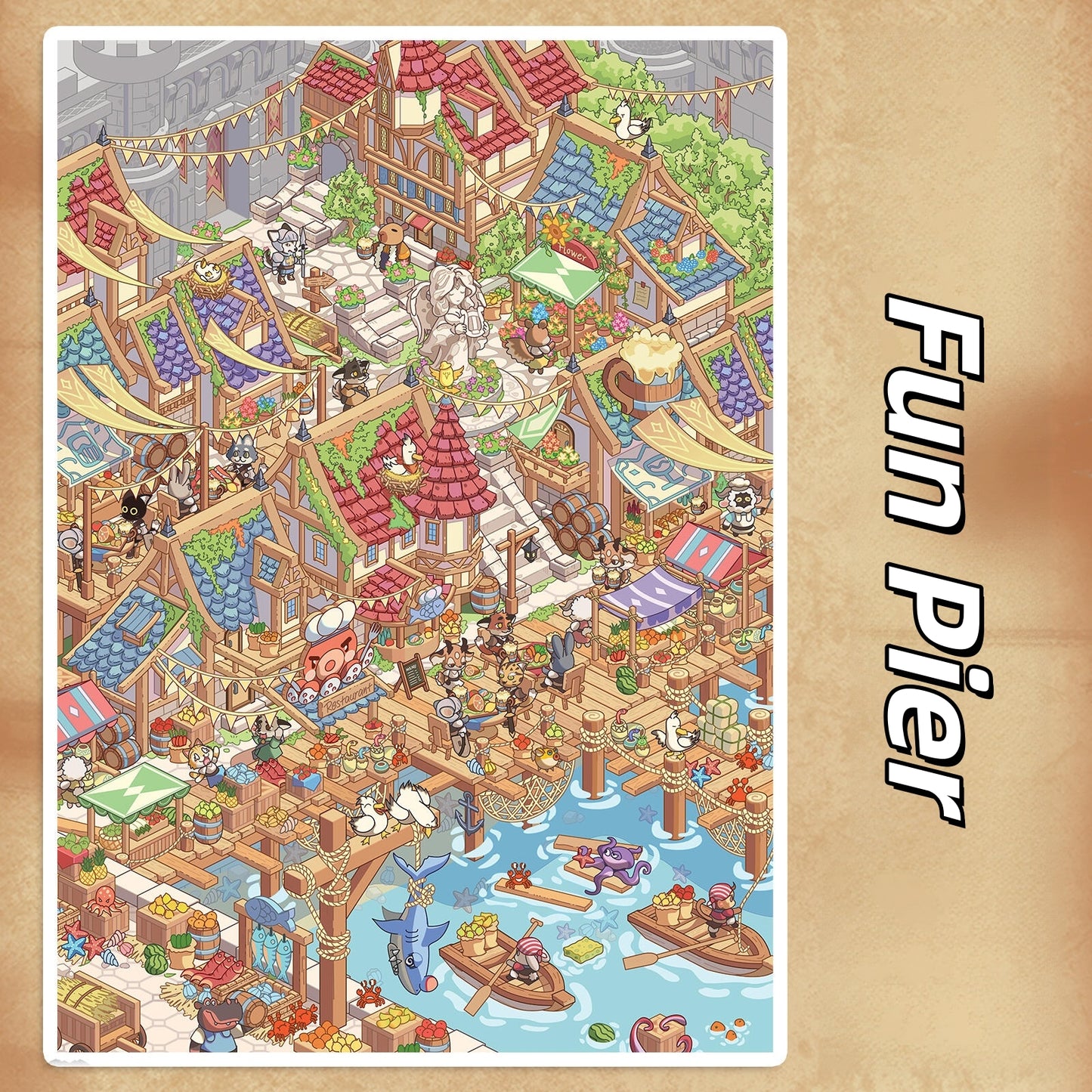 Cozy Corners 3D Sticker | 2 Cute Miniature Scenes
