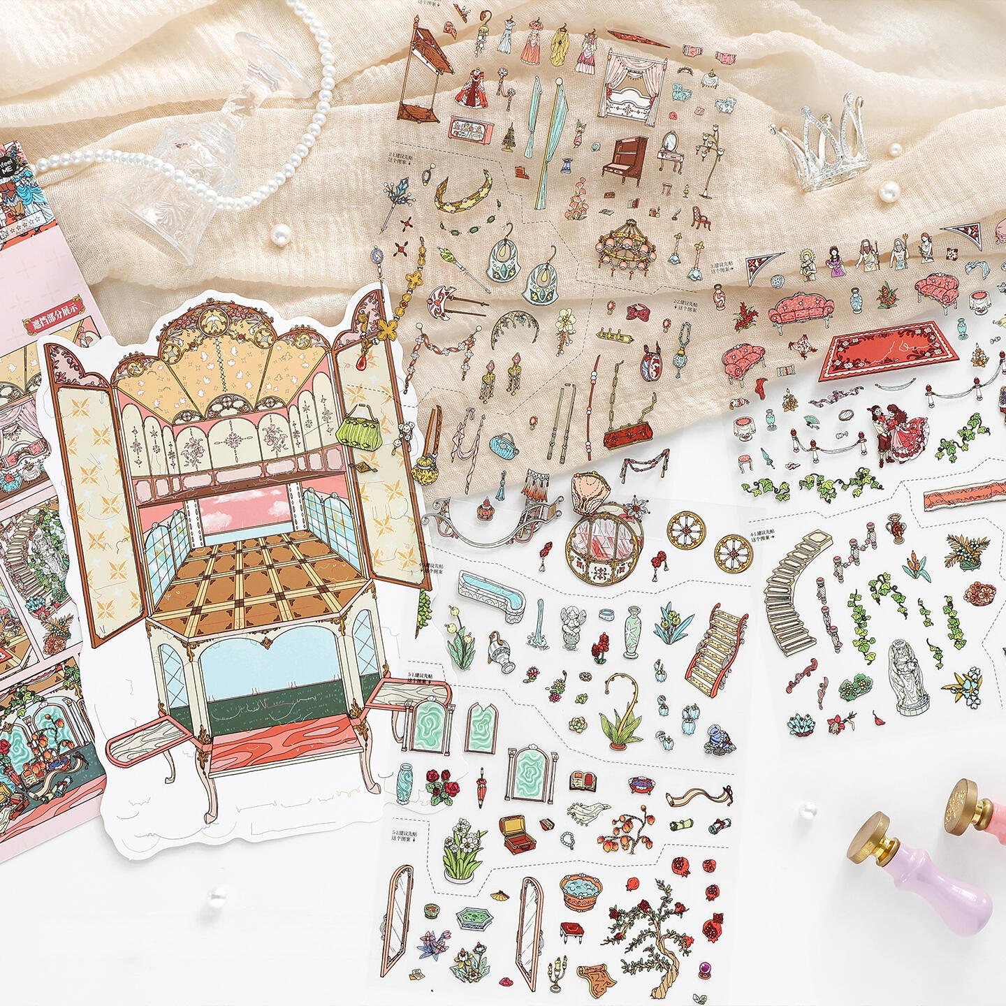 Lost and Found 3D Sticker | 2 Cute Miniature Scenes