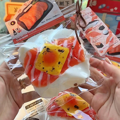 Salmon Cheese Sushi Baby Squishy