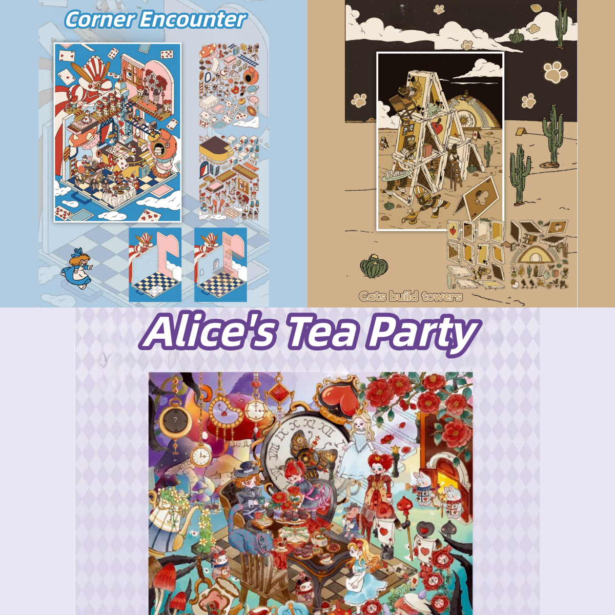 Fairytale 3D Sticker | 3 Cute Miniature Scenes