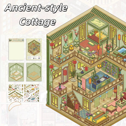 Wonder House 3D Sticker | 3 Cute Miniature Scenes