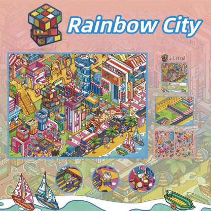 Varied Life 3D Sticker | 6 Cute Miniature Scenes