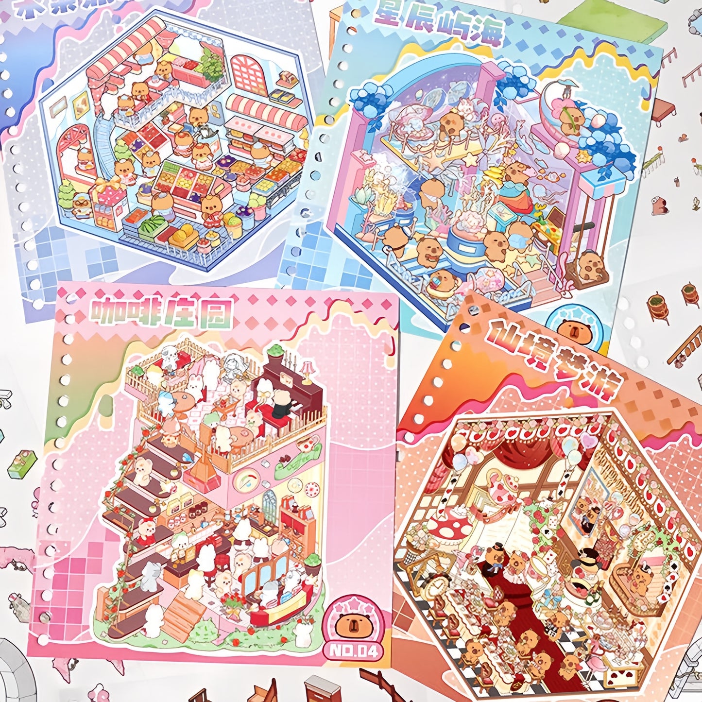 Paws Daily 3D Sticker Book