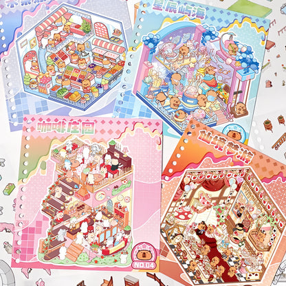 Paws Daily 3D Sticker Book