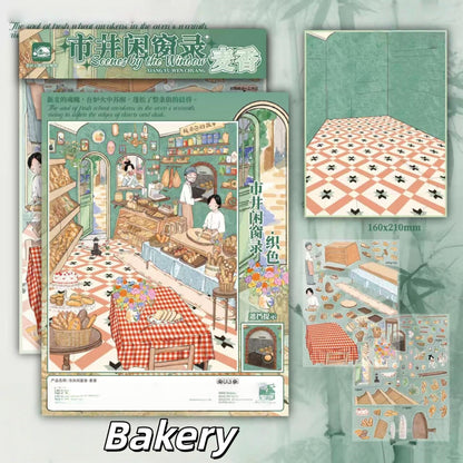 Scenes by the Window 3D Sticker | 4 Cute Miniature Scenes