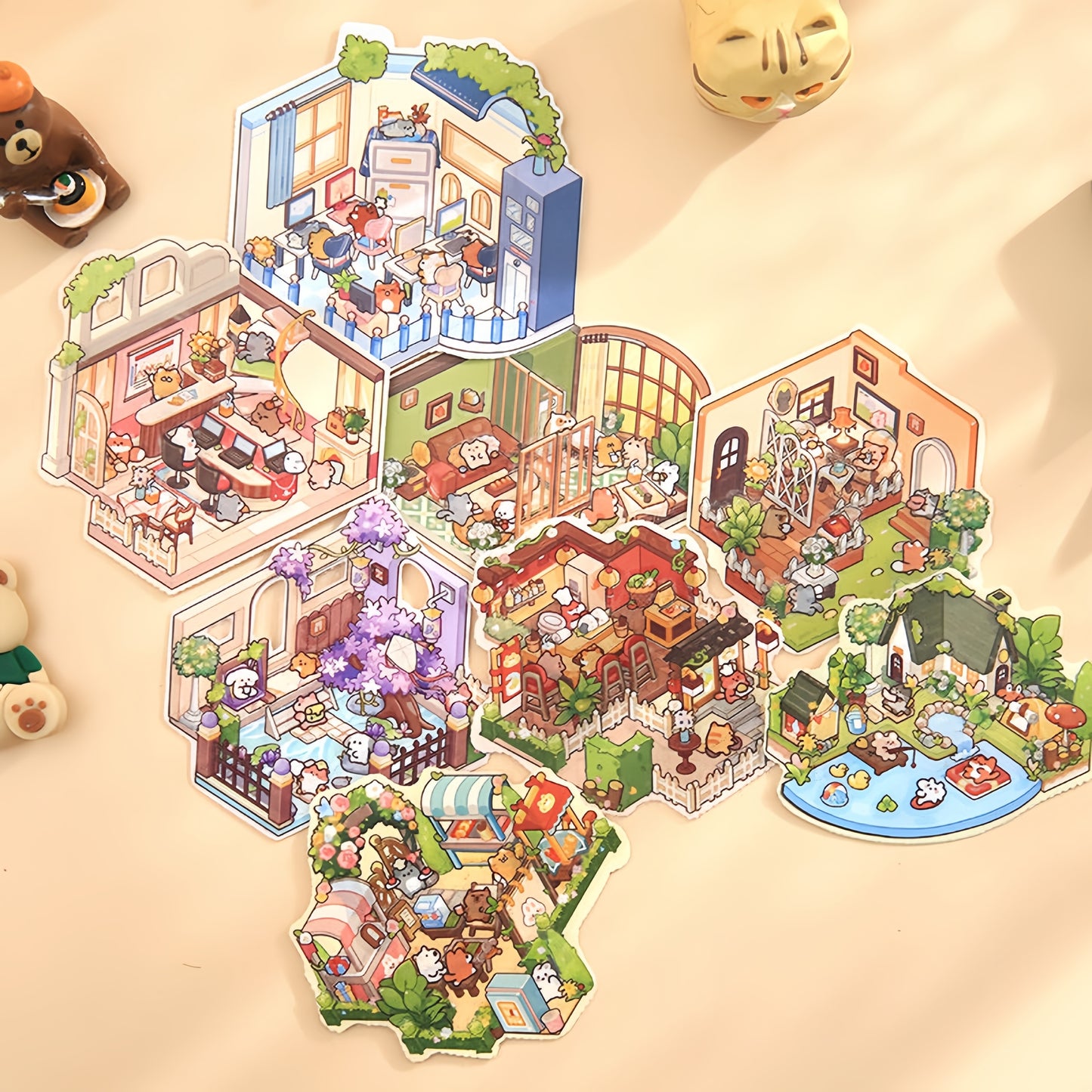 Energy Town 3D Sticker Book