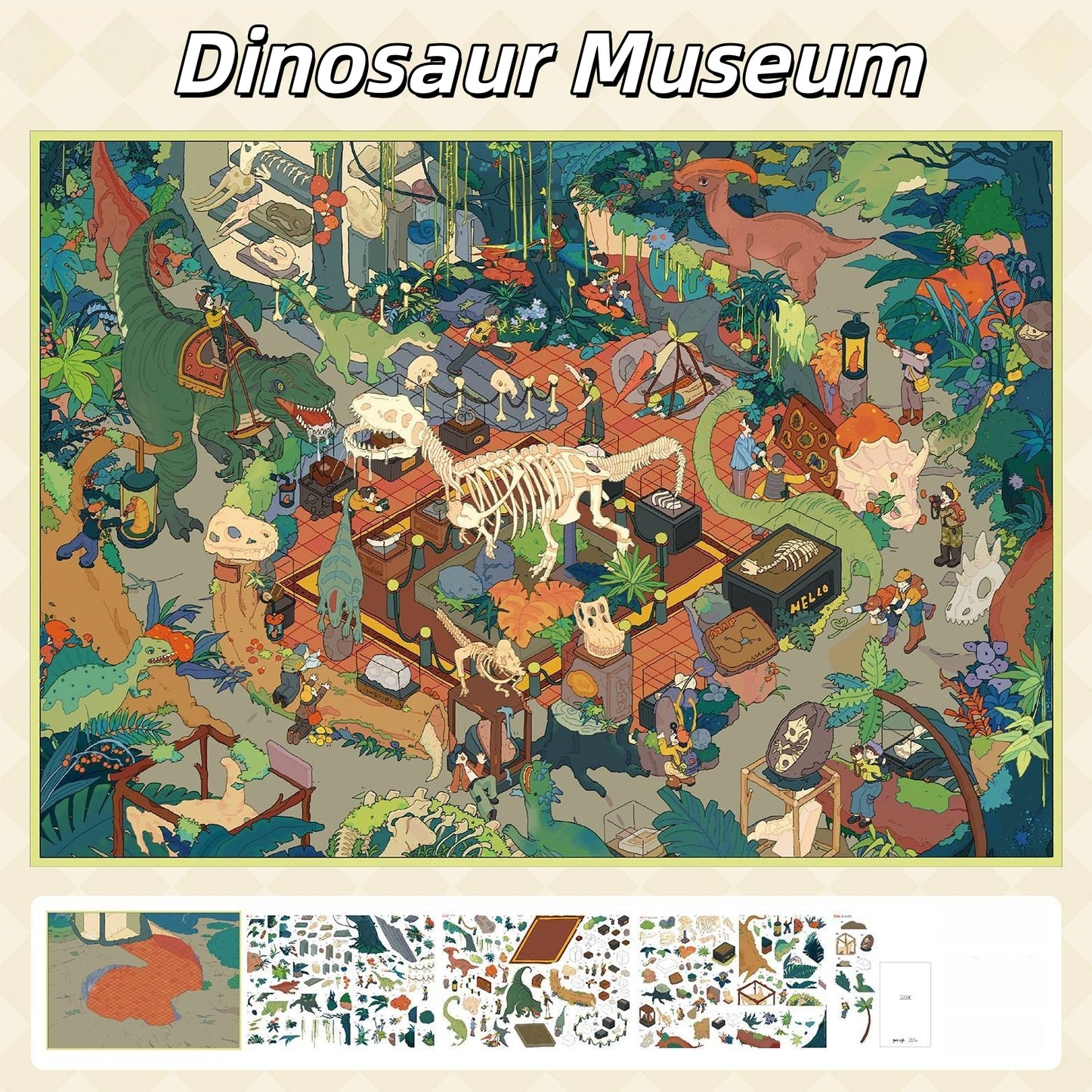 Small Wonders 3D Sticker | 3 Cute Miniature Scenes