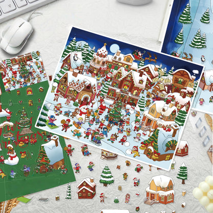 Christmas Town 3D Sticker