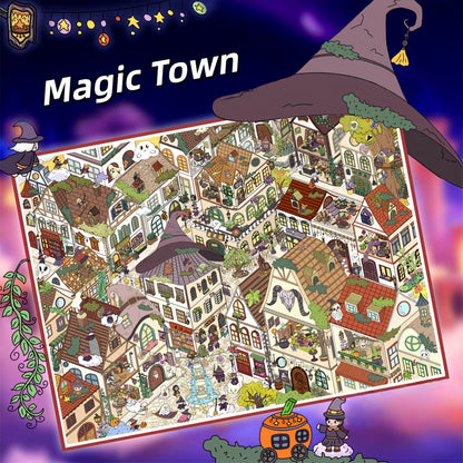 Dream Town 3D Sticker | 3 Cute Miniature Scenes