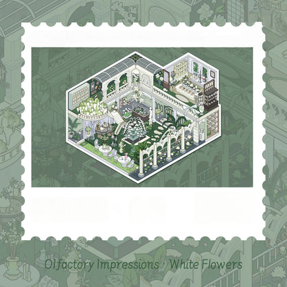 Olfactory Image Series 3D Sticker | 4 Cute Miniature Scenes