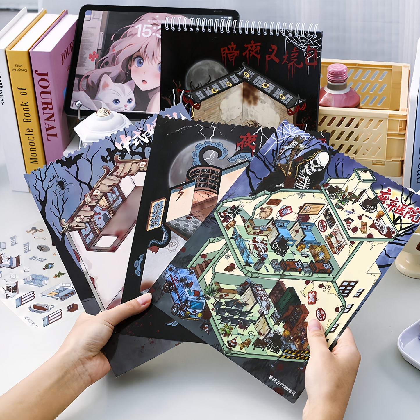 Horror Adventure 3D Sticker Book