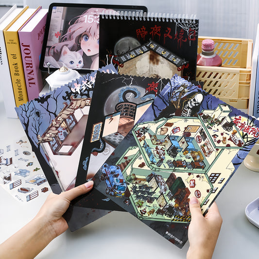 Horror Adventure 3D Sticker Book