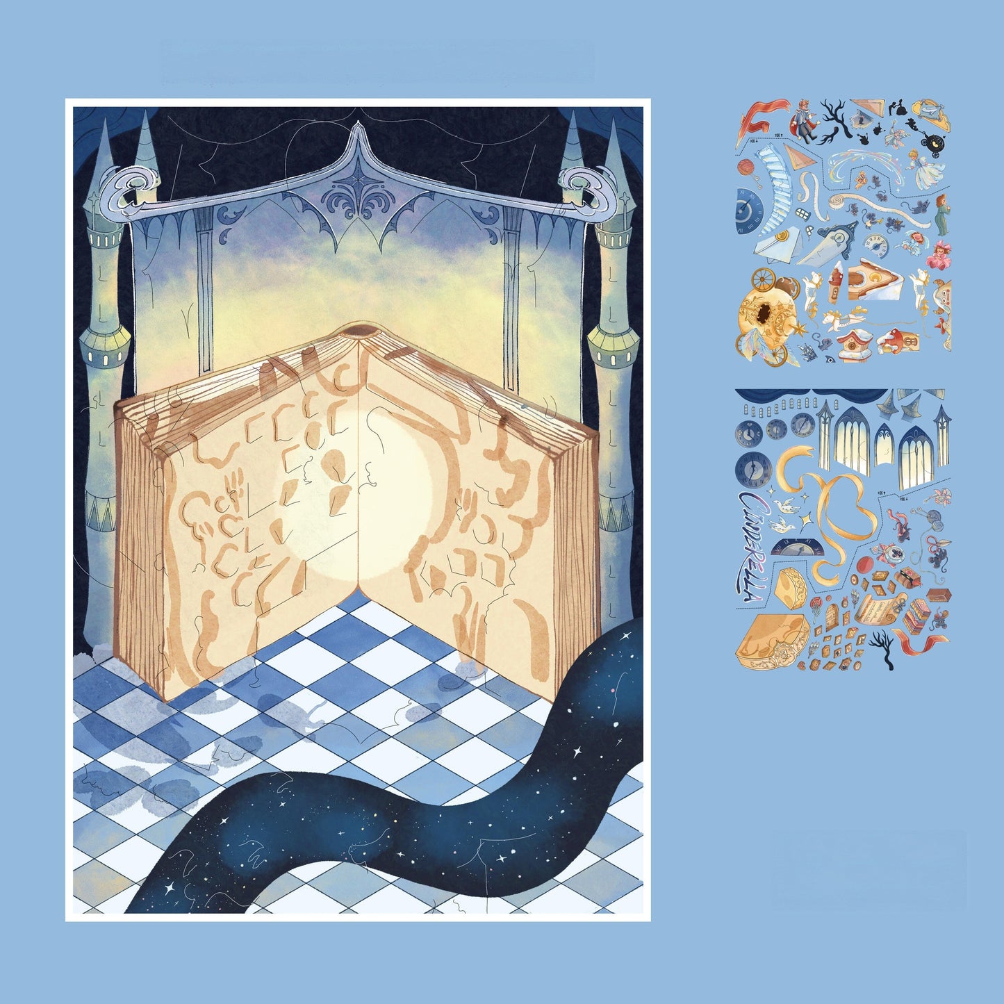 Storybook 3D Sticker | 3 Cute Miniature Scenes