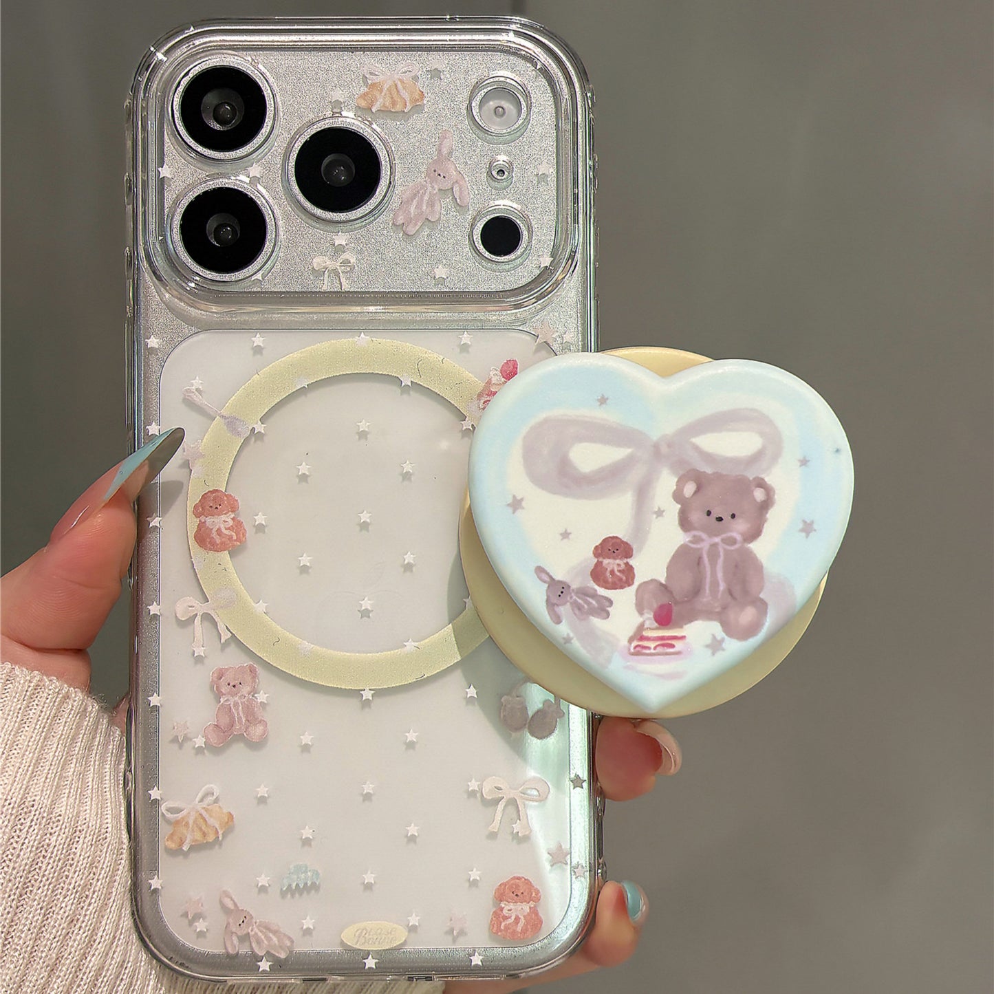 Dessert  Bear Magnetic Stand Acrylic Phone Case