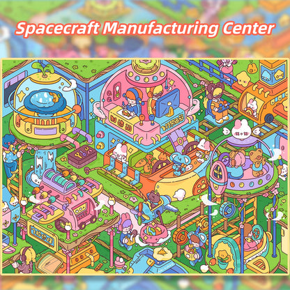 Milky Fragrace Town 3D Sticker | 3 Cute Miniature Scenes