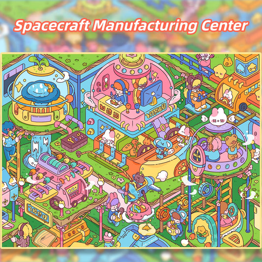 Milky Fragrace Town 3D Sticker | 3 Cute Miniature Scenes