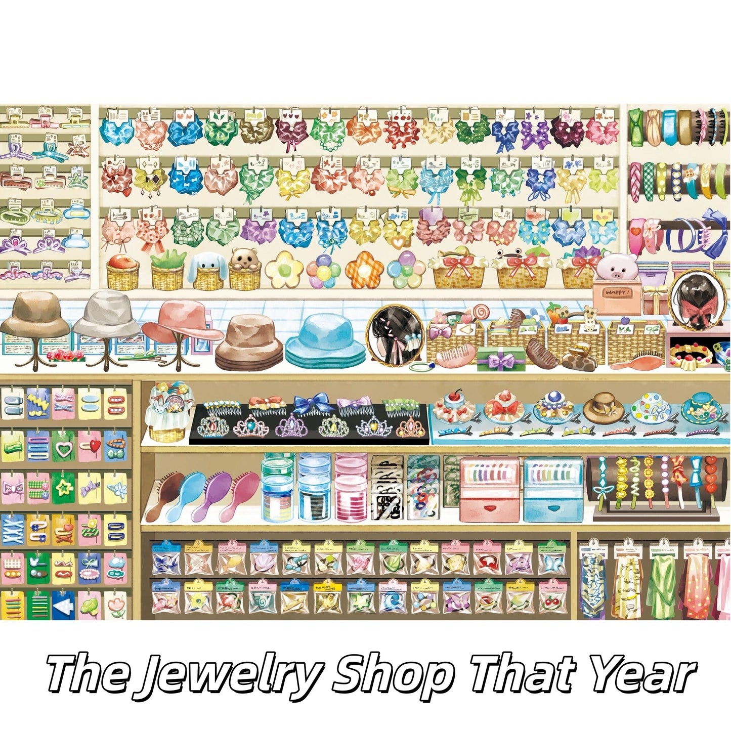 Shade & Shine 3D Sticker | 4 Cute Miniature Scenes