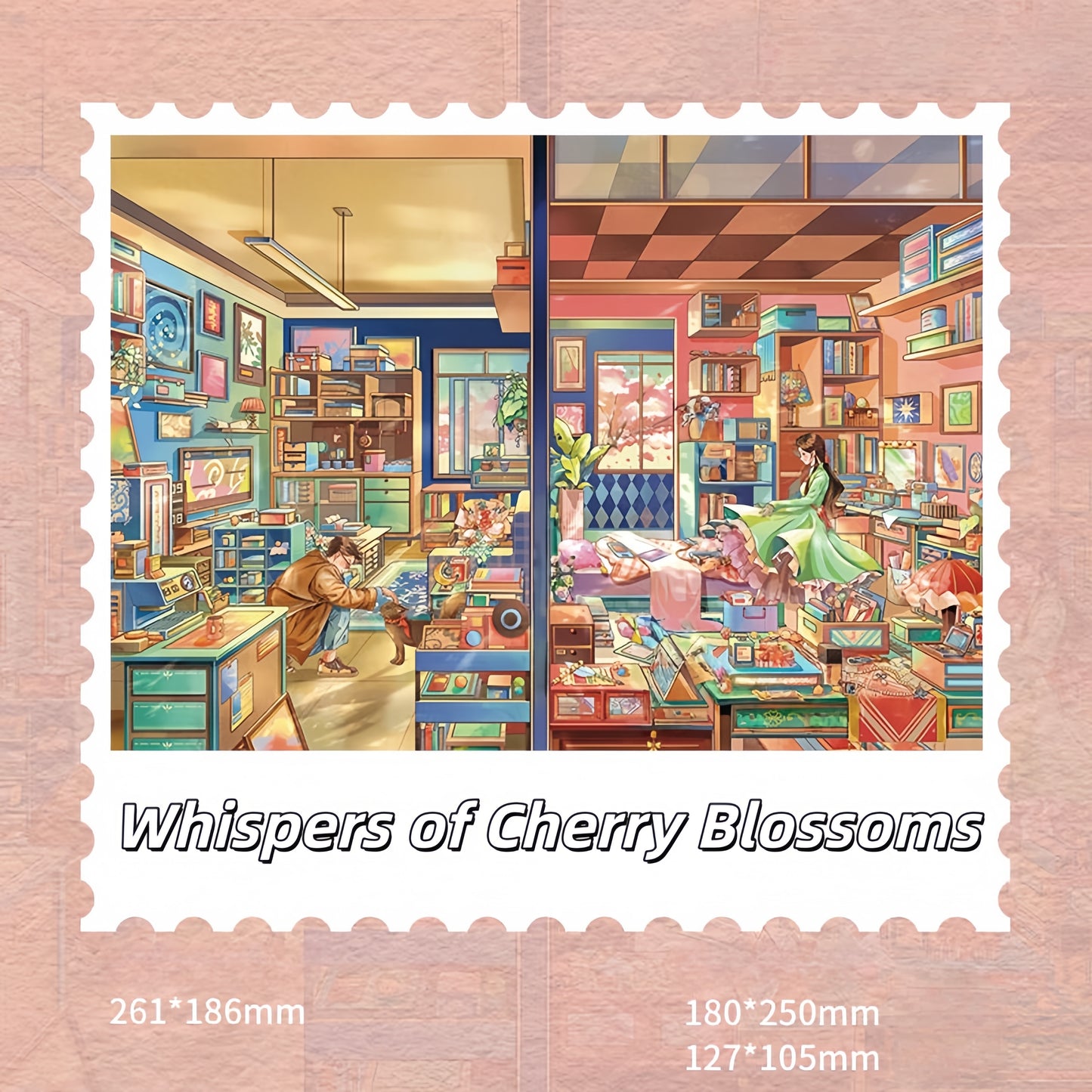 Colour of Four Seasons 3D Sticker | 4 Cute Miniature Scenes