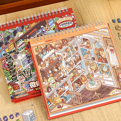 Shelf Display 3D Sticker Book