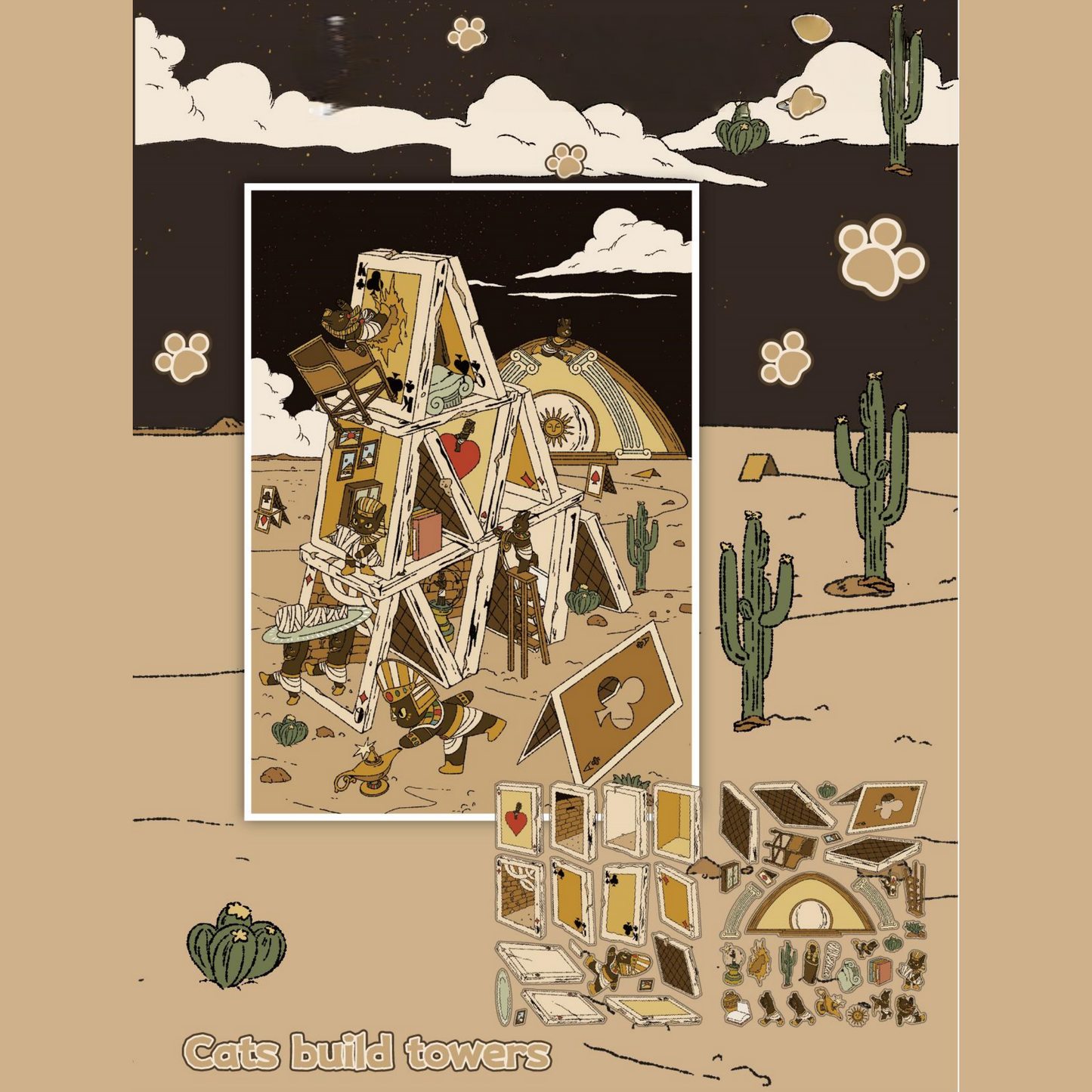 Fairytale 3D Sticker | 3 Cute Miniature Scenes