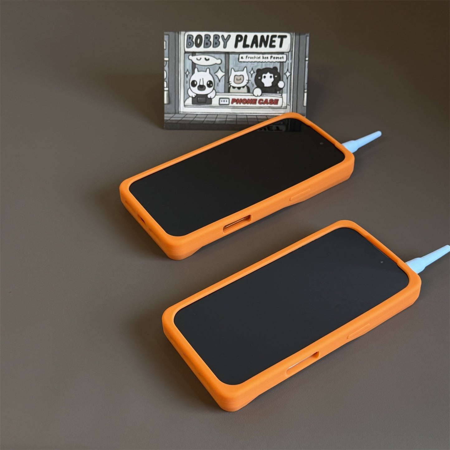 Orange Brick Phone Silicone Phone Case