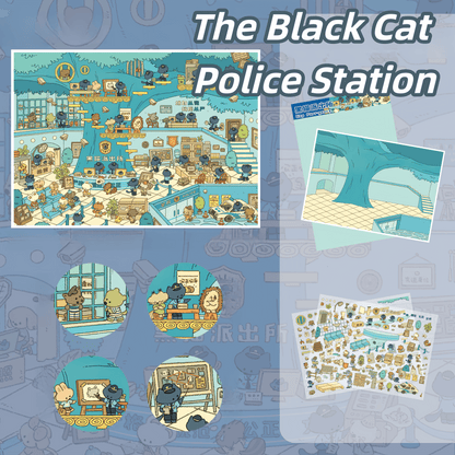 Magical Simulation Management 3D Sticker | 3 Cute Miniature Scenes