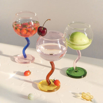 Colorful Stem Goblet