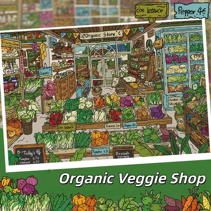 Corner Shop 3D Sticker | 4 Cute Miniature Scenes