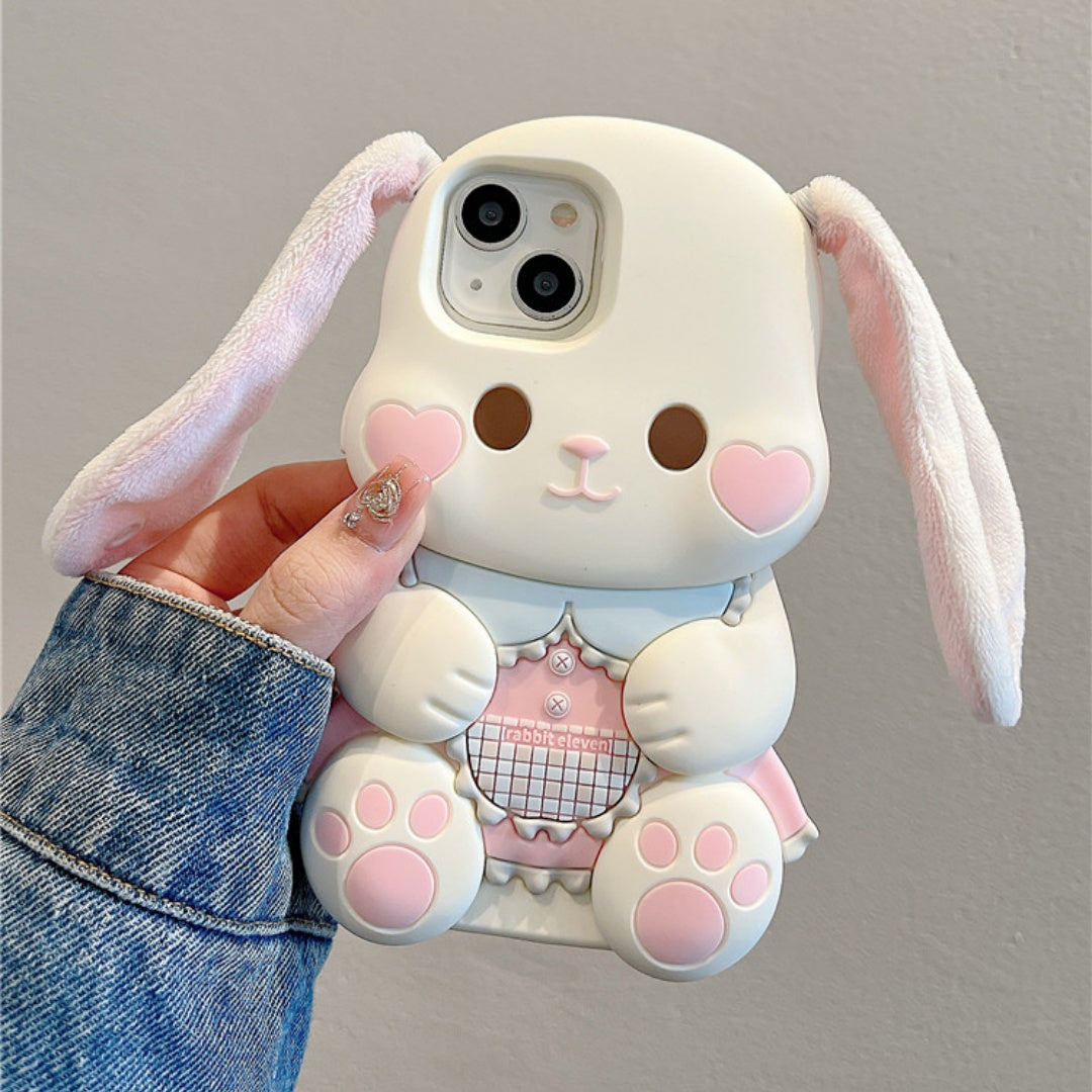Long-Eared Rabbit Silicone Phone Case