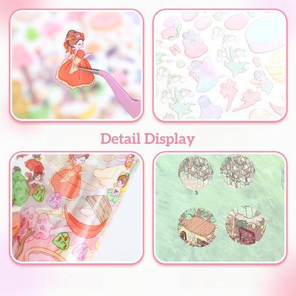 Enchanted Realms 3D Sticker | 2 Cute Miniature Scenes