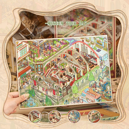 Museum Tour Day 3D Sticker