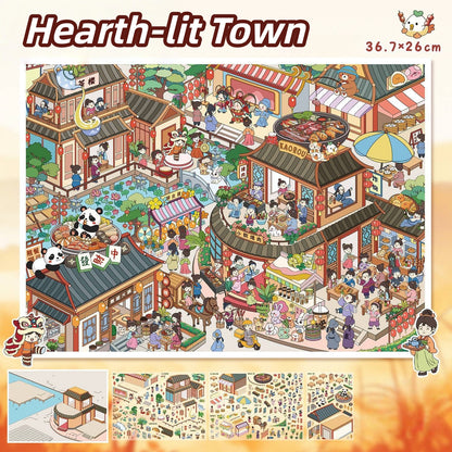 The Warmth of Everyday Life 3D Sticker | 2 Cute Miniature Scenes