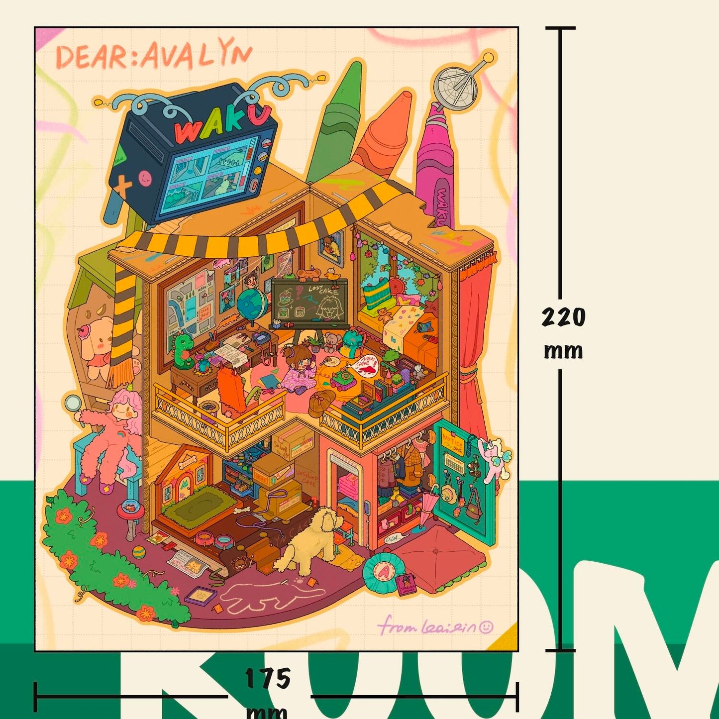 Dreamy Life 3D Sticker | 4 Cute Miniature Scenes