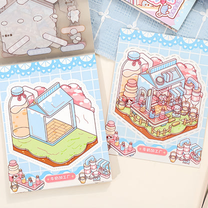 Meow's Daily Life 3D Sticker Book