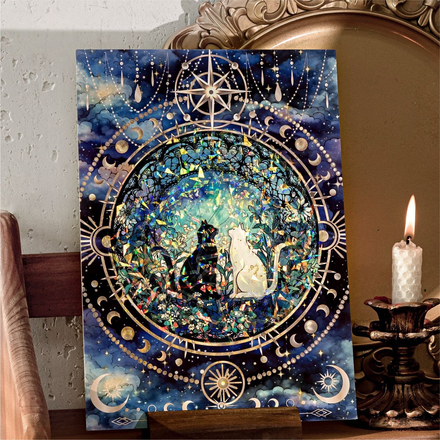 Whispers by the Window 3D Sticker | 4 Cute Miniature Scene