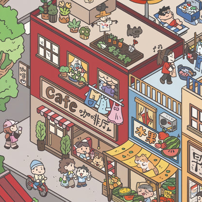 Shampoo Town 3D Sticker