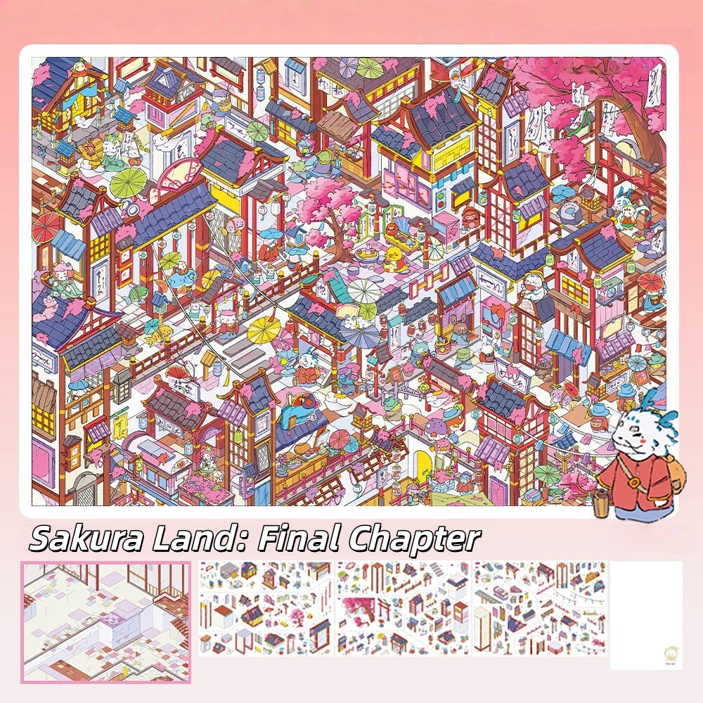 Life Chapters 3D Sticker | 4 Cute Miniature Scenes