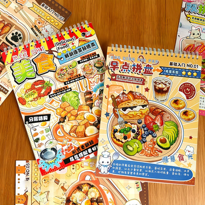 Food Anatomy 3D Sticker Book