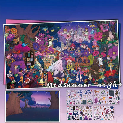 Tides of Midsummer 3D Sticker | 2 Cute Miniature Scenes