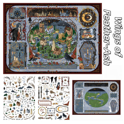 Night Feathers‘ Holy Judgment 3D Sticker | 2 Cute Miniature Scene
