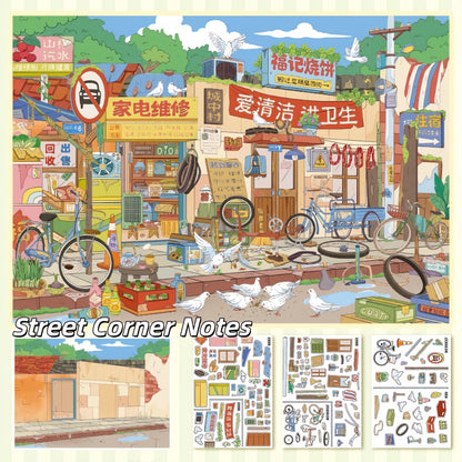 Moonlight Post 3D Sticker | 2 Cute Miniature Scenes
