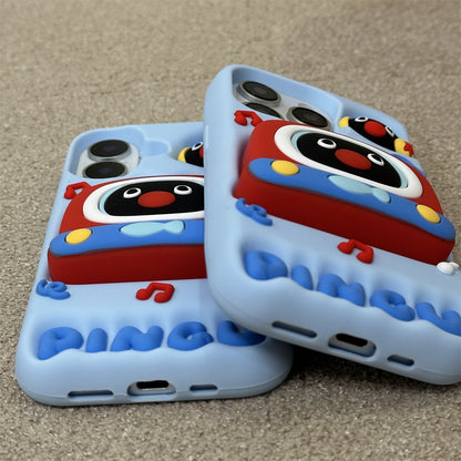 Pingu TV Stand Silicone Phone Case