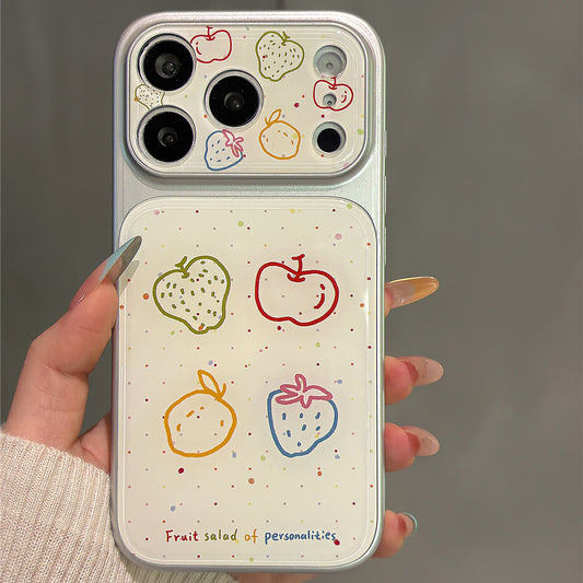 Splash Ink Colorful Line Fruits Acrylic Phone Case