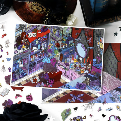 Dream Home 3D Sticker | 4 Cute Miniature Scenes