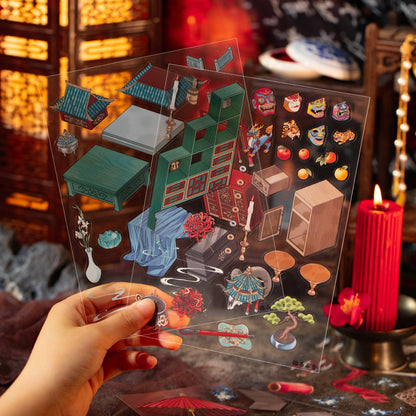 Strange Events Record 3D Sticker | 2 Cute Miniature Scenes