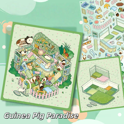 Universal Realm 3D Sticker | 6 Cute Miniature Scenes