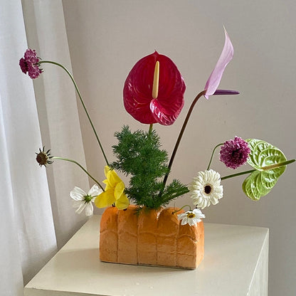 Bread-Shaped Ceramic Vase