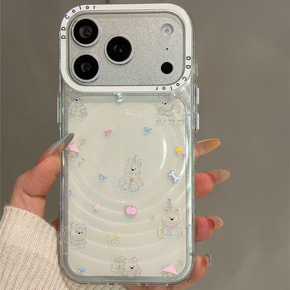 Colorful Line Westie Magnetic Stand Acrylic Phone Case