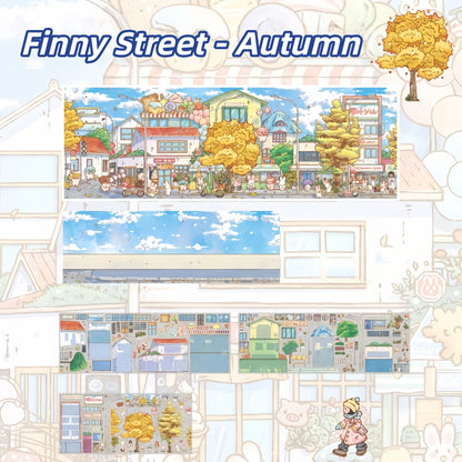Finny Street & Finny Farm 3D Sticker | 3 Cute Miniature Scenes
